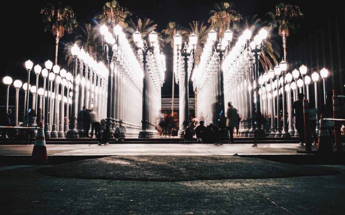 Los Angeles museum - LACMA - Chris Burden Urban Lights