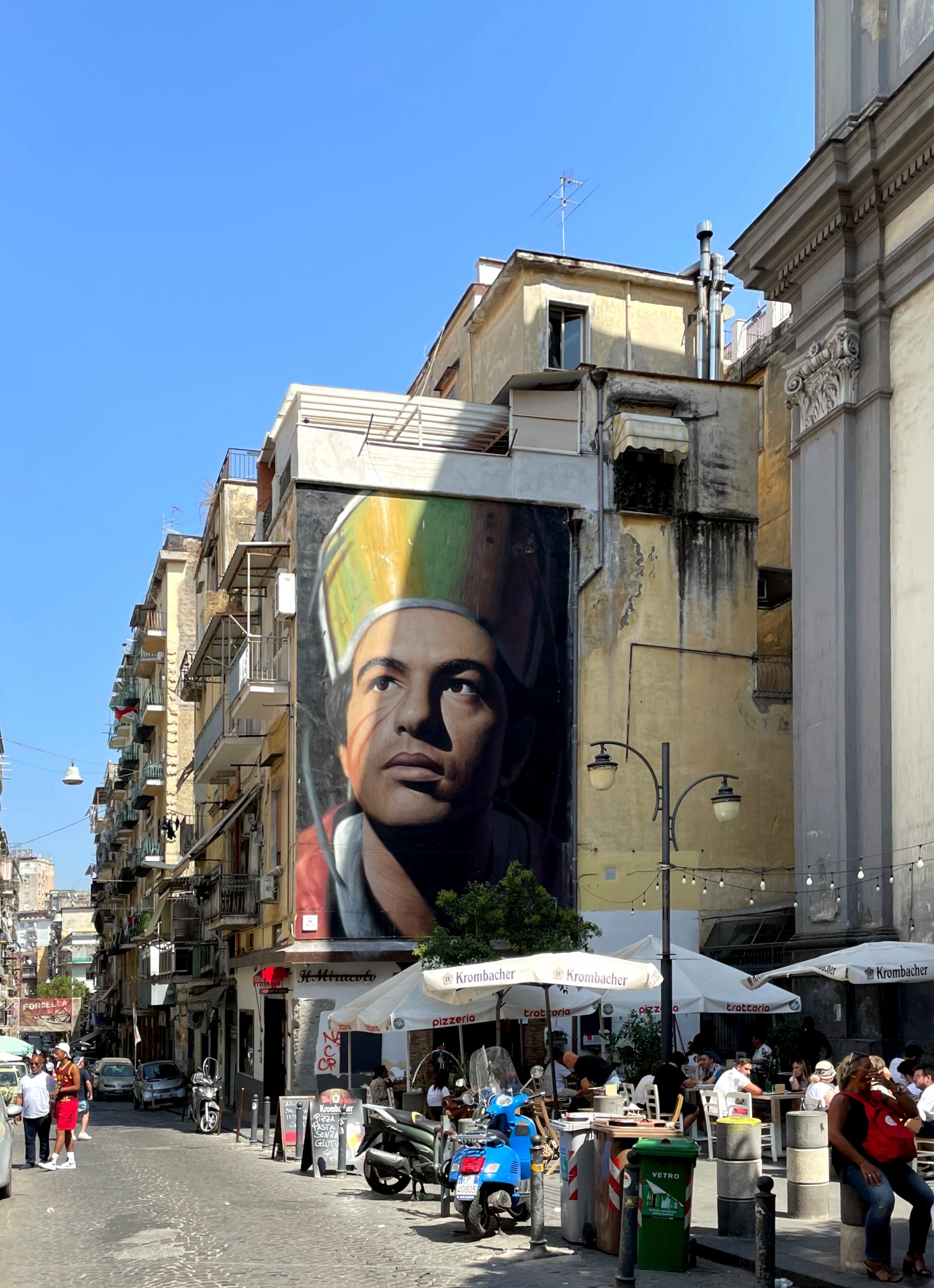 contemporary art Naples - Street art Jorit San Gennaro Operaio
