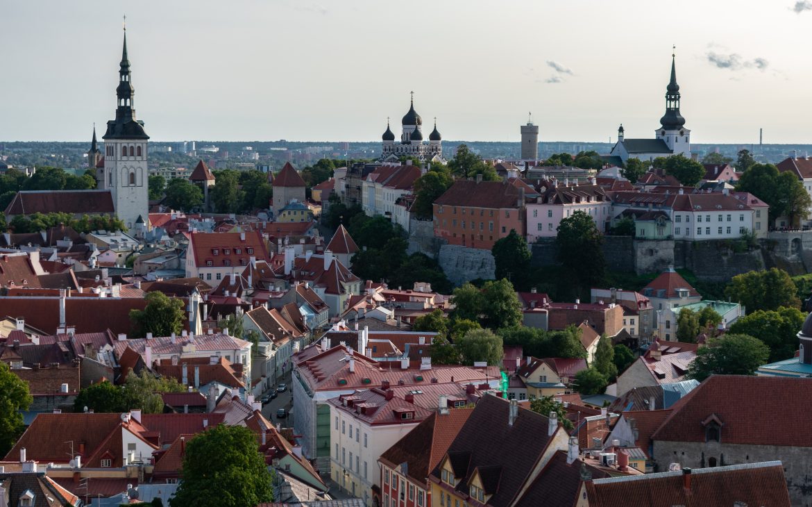 aerial view Tallinn