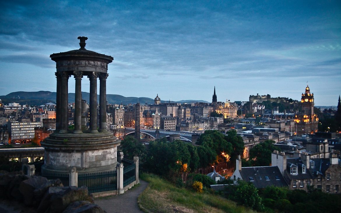 aerial view - Edinburgh