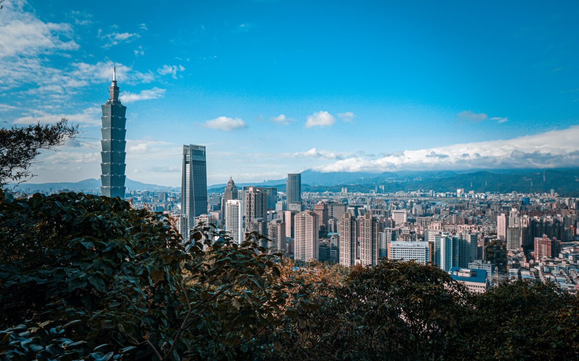 a view of Taipei, the capital city of Taiwan